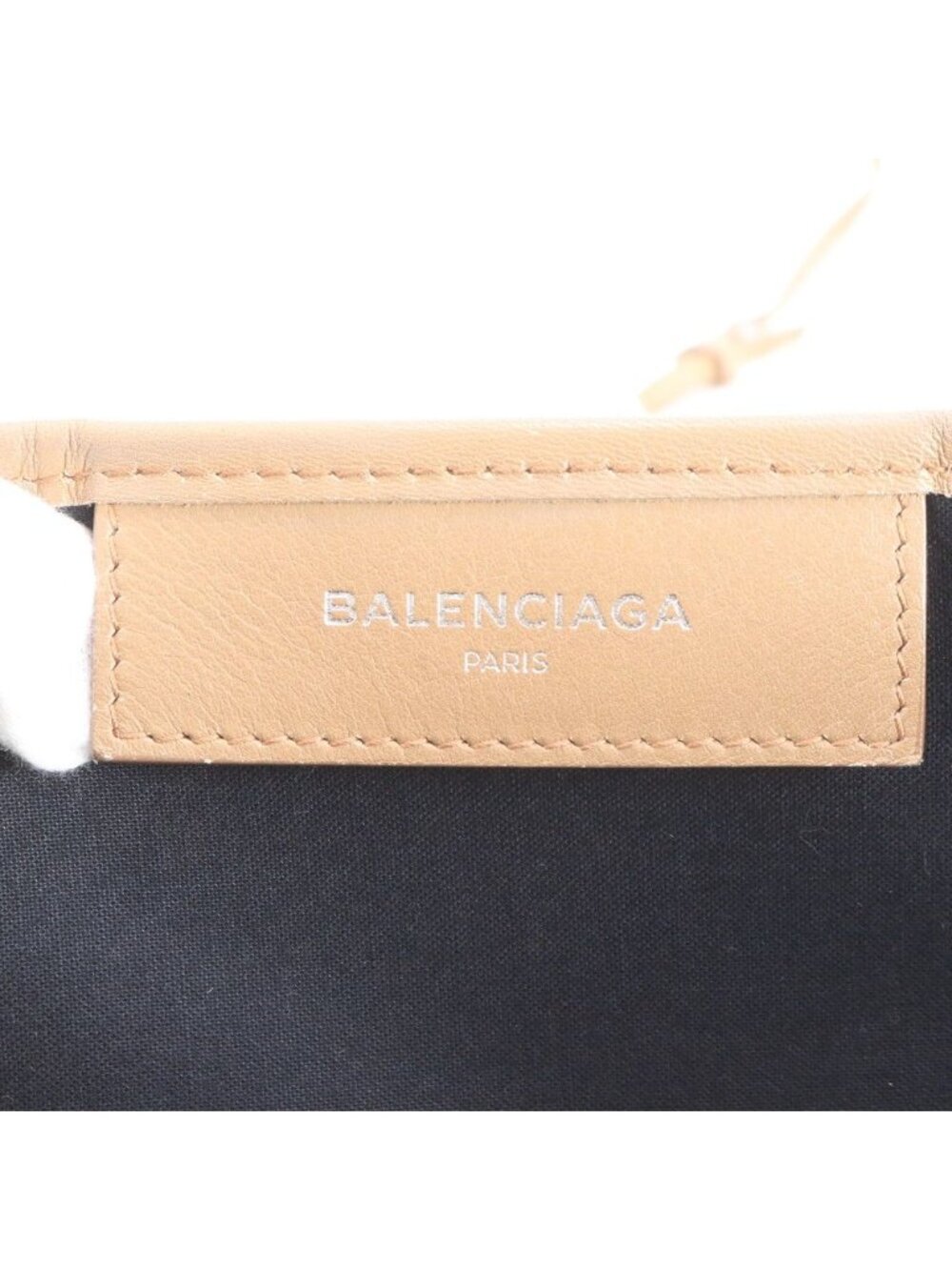 Balenciaga Navy Cabas Pouch Leather Tote Shoulder Rbm - Picture 8 of 11